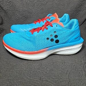 Craft Pro Endur Distance Running Foam Sole Blue Red Sneaker Men's Shoe Size 10.5